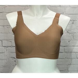 LetsJoli Women’s Coffee Wireless Jelly Bra (Size 2XL)